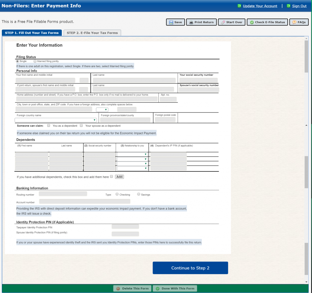 (ARCHIVE) How to Fill out the IRS NonFiler Form Get It Back